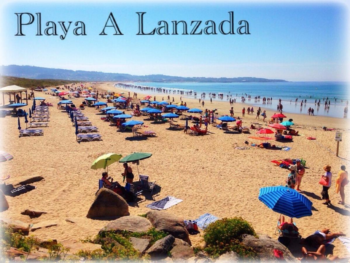 Hotel Delfin Azul Playa de la Lanzada Esterno foto